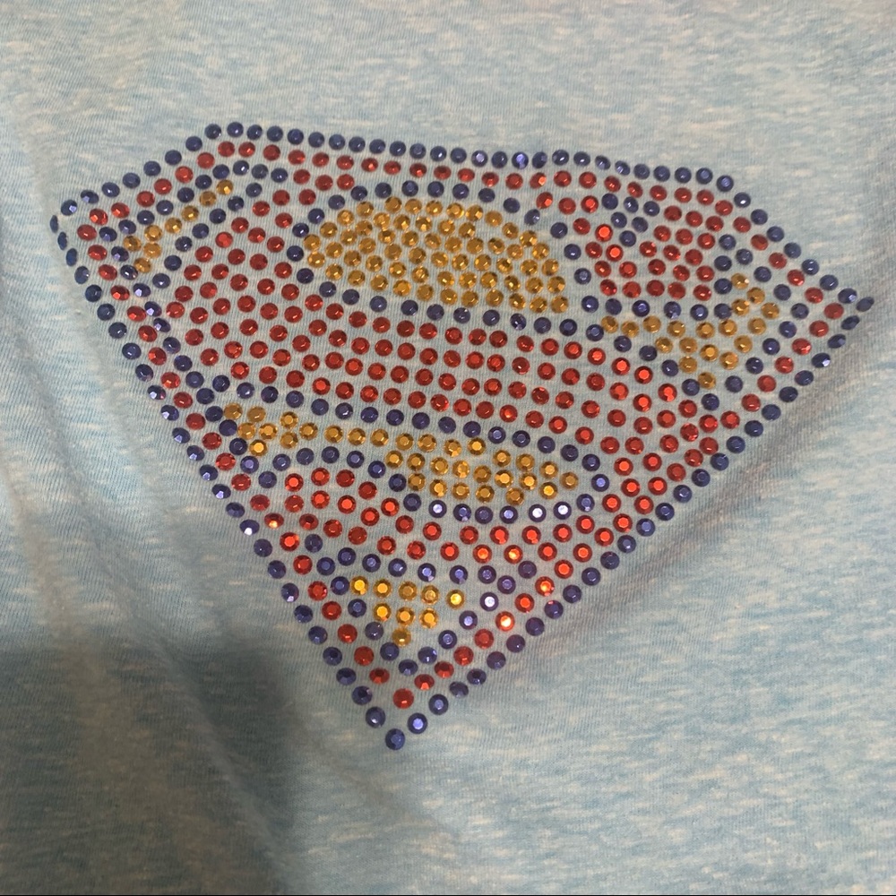 ‼️SUPERMAN Micro Bling Fitted Tee‼️ - Picture 9 of 12
